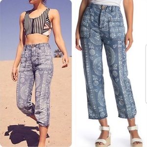 FREE PEOPLE ISLAND TIME CROP PANTS